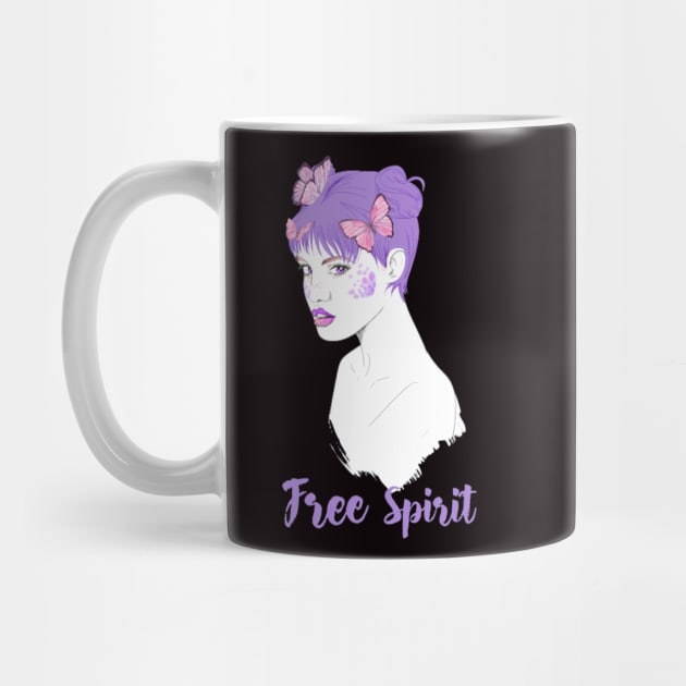 Free Spirit Purple Girl by Calmavibes